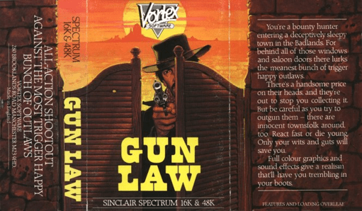 Gun Law box art for ZX Spectrum